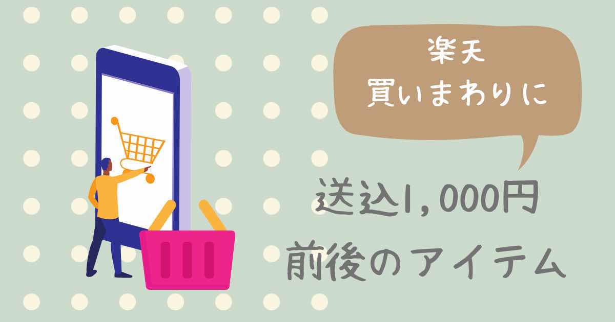 楽天の送料込み1000円台前半商品のおすすめ